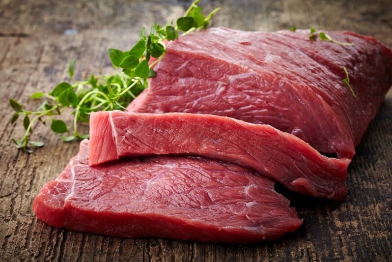 Viande rouge pour la puissance