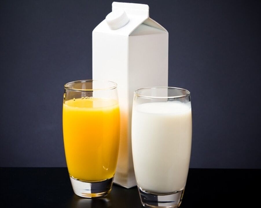 Le lait et le jus de carotte sont les composants d'un cocktail qui augmente la puissance masculine
